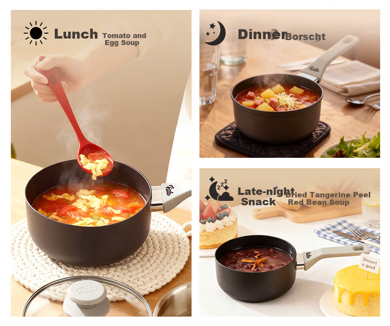 Fissler Easy Kitchen 18cm Non-Stick Milk Pot with Strainer Household Baby Food and Instant Noodle Pot 6