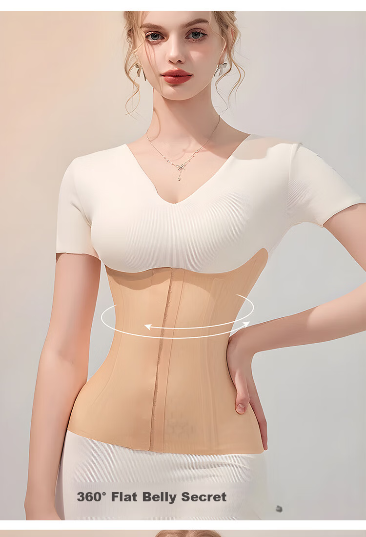 GRACEWELL Bare-Skin Ice Silk Waist Trainer Strong Waist Cincher Heavy-Duty Shaping Body Postpartum Seamless Stomach Slimming Summer Thin Belt 7
