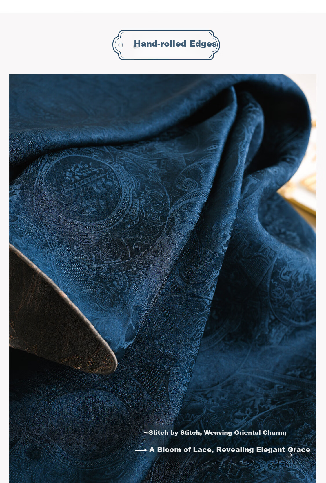 Hangsi Mansion Pure Silk Mulberry Silk Scarf Inner Wear Square Scarf Gift for Mom Women's Day Birthday Luxury Gray Floral 10