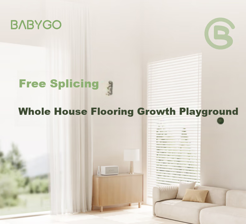 BG-BABYGO Baby Patchwork Crawling Mat Children's Floor Mat XPE Thickened Non-Toxic Odorless Infant Green Core 2