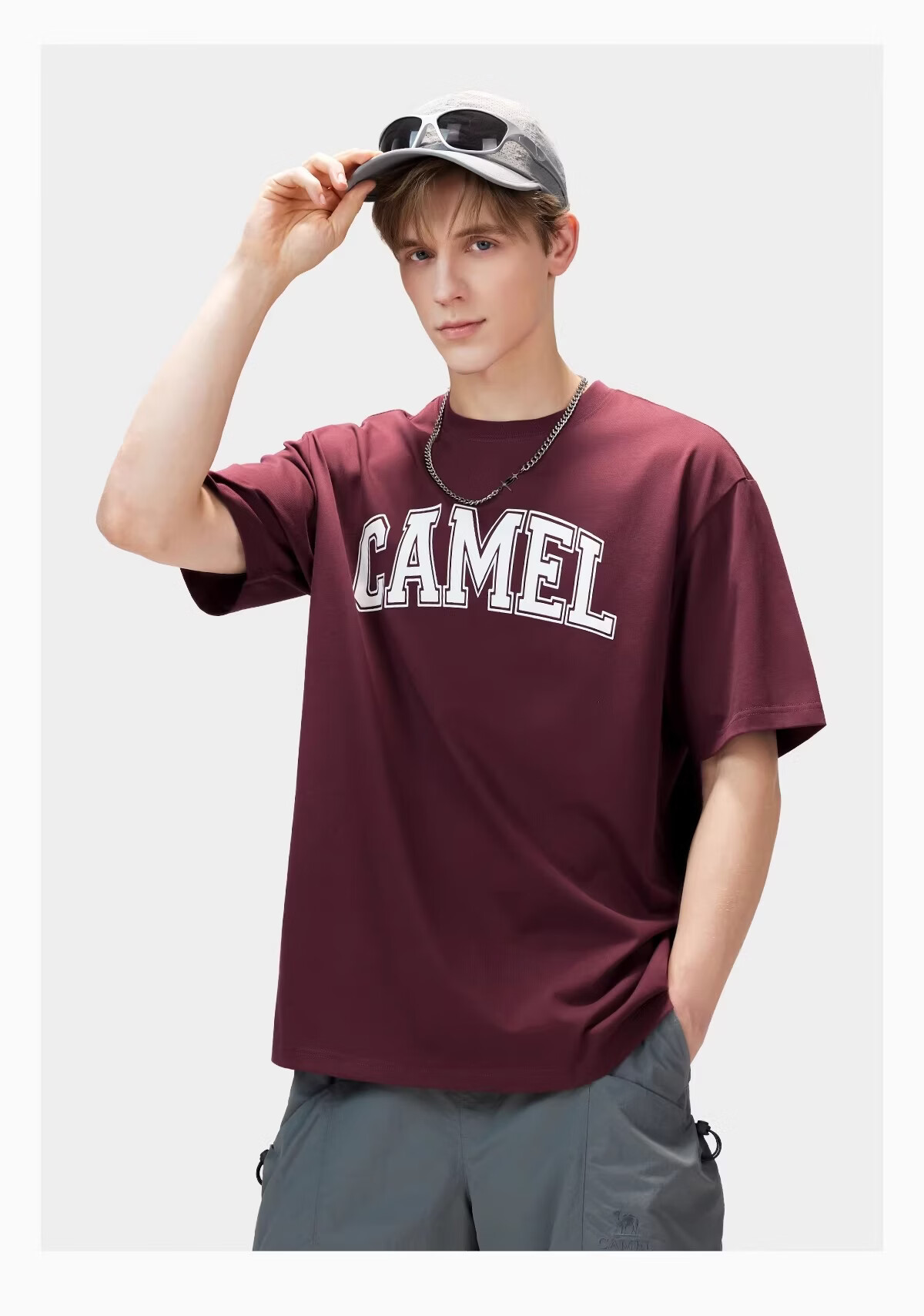 CAMEL Outdoor Quick-Dry T-Shirt Unisex Spring Summer 2026 Breathable Moisture-Wicking Stretch Cotton Hiking Mountaineering Sports Top 9098 18