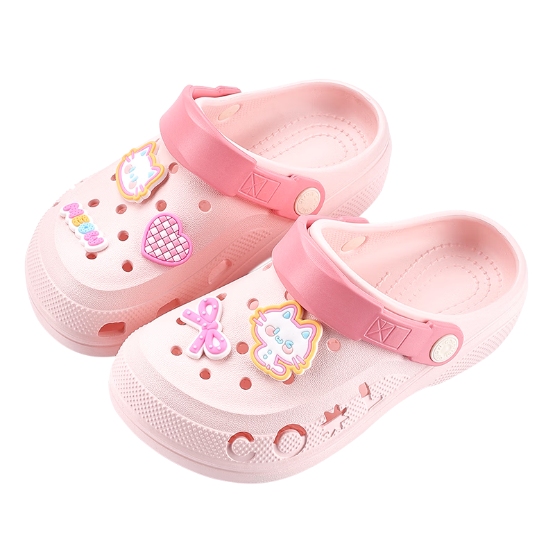 Cheerful Mario 2026 New Summer Kids Breathable Soft Sole Clog Boys Home Soft Sole Bathing Beach Sandals