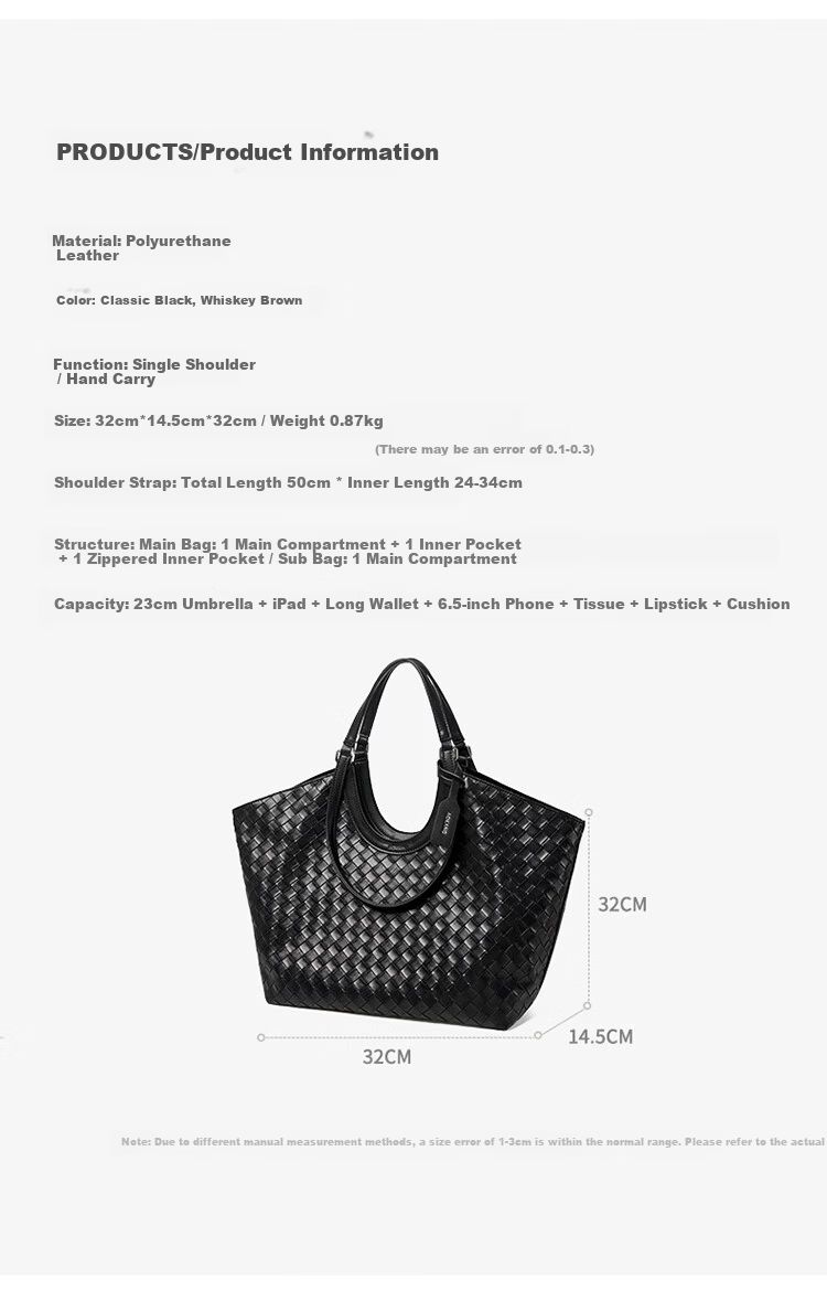 Aokang Women's Fashion Large Capacity Tote Bag Commuter Shoulder Bag Birthday Women's Day Gift for Girlfriend 12