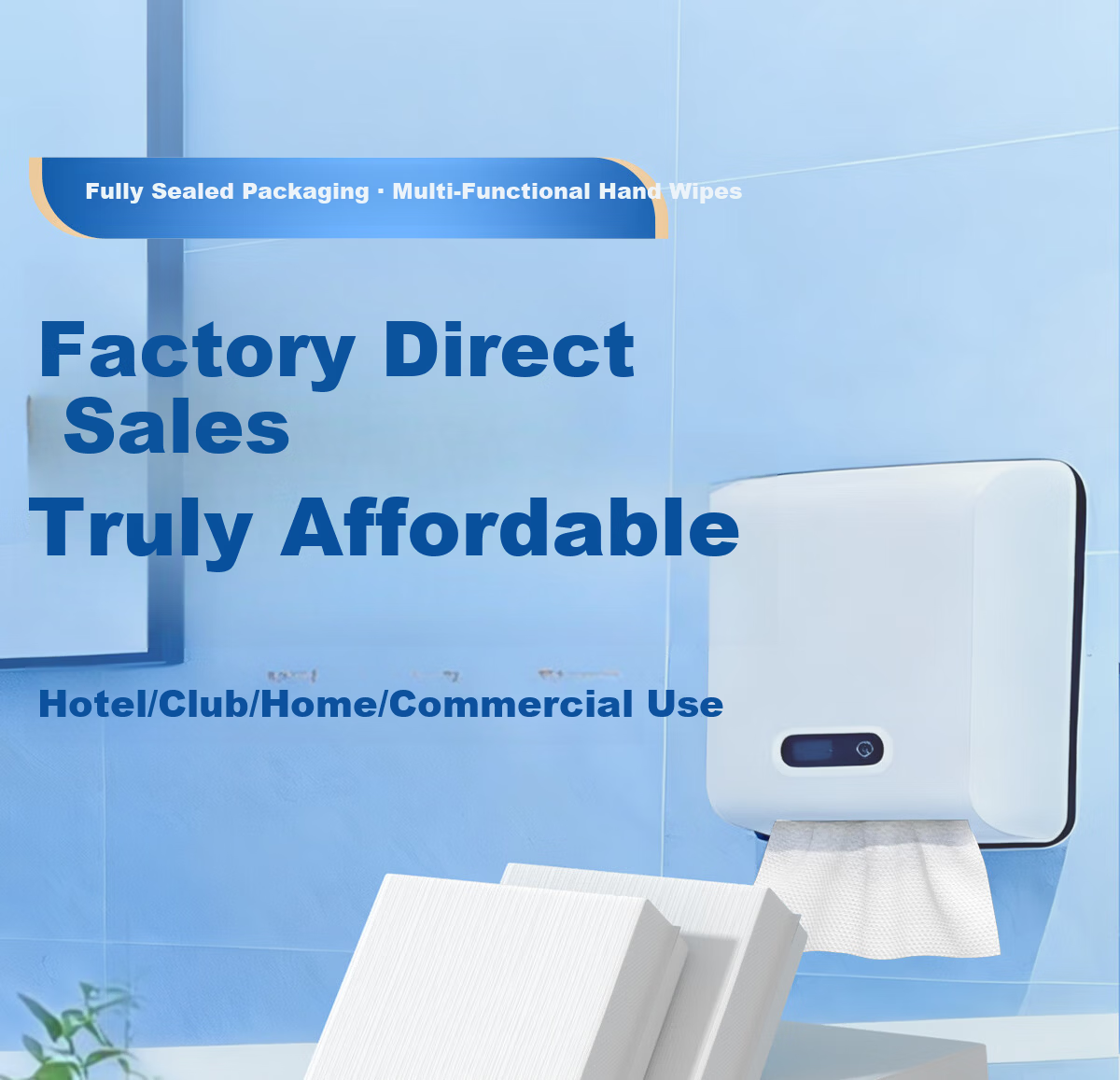 Manhua Gold Business Hand Towels Commercial 1-Ply 200 Sheets * 20 Packs Hotel Restroom Dry Hand Paper Kitchen Paper Wholesale Box 1
