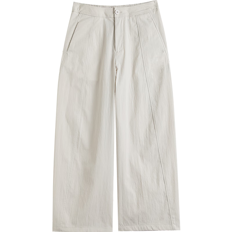 Demana [Curved Blade Project] Summer Nine-Point Pants Simple Style Split Line Loose Slim Petite Casual Pants for Women Premium