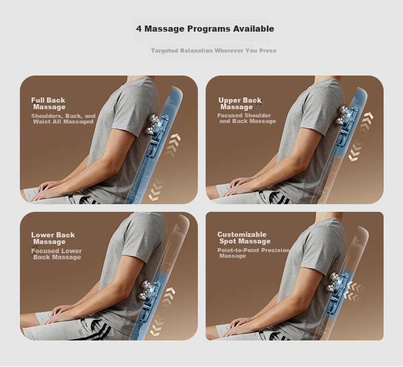 PHILIPS Waist Massager Shoulder Neck Back Kneading Heat Massage Device Hip Vibration Cushion 5705B Blue Birthday Gift Holiday Present for Friends 6