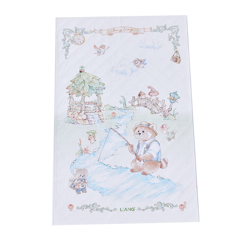Liangliang Baby Waterproof Washable Cotton Linen Large Urine Pad Mattress 110*70CM Cooling Mat
