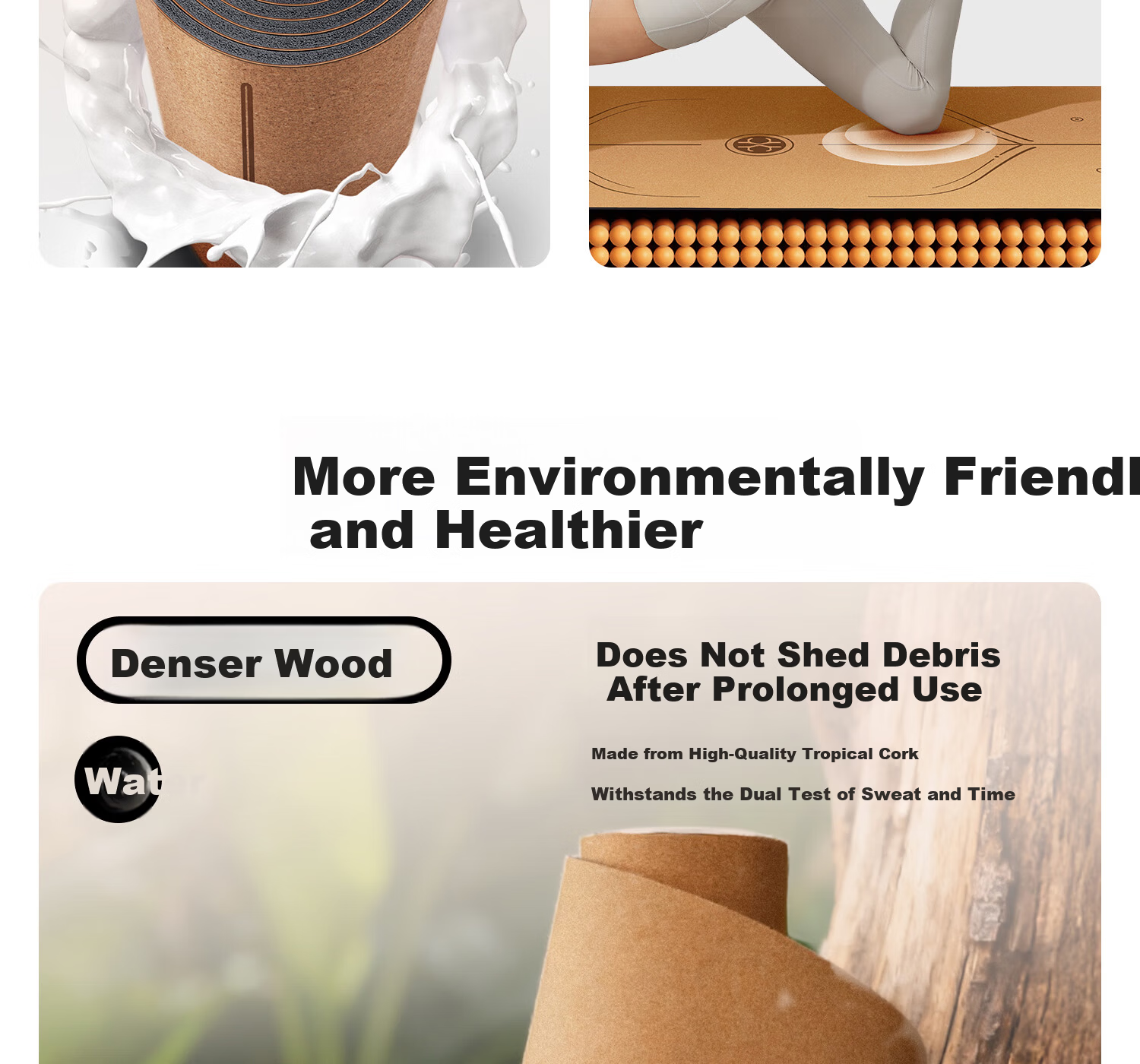 Yottoy Cork Natural Rubber Yoga Mat Fitness Mat Home Use 2025 New Professional Non-Slip Shock Absorption Silent Thickened Sports Mat 4