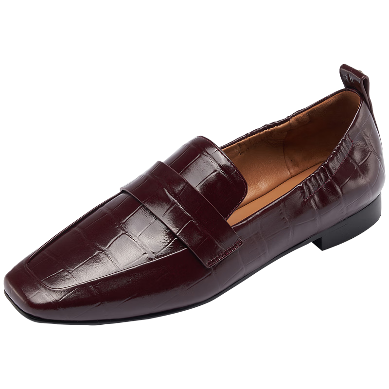Laird Spring Summer Croissant Family Elegant Low Heel Loafers Women's Leather Shoes 13001 Cream White OWR 37
