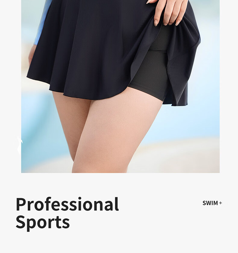 LI-NING Plus Size Women's Swimsuit, Slimming Long Sleeve One-Piece, 200 Jin, New 2026 Hot Spring Swimwear 9