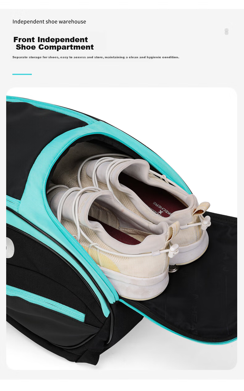 HEAD Tennis Open Tennis Double Shoulder Bag Fitness Badminton Backpack Travel Bag Multifunctional Laptop Bag 7