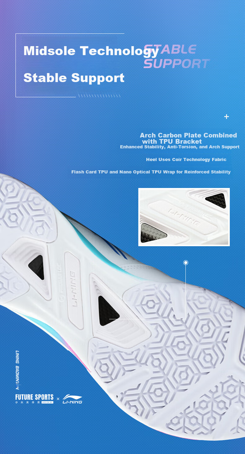 LI-NING Badminton Shoes Blade Max City Edition Master Tournament Color Professional Training Sports Shoes Size 36 6