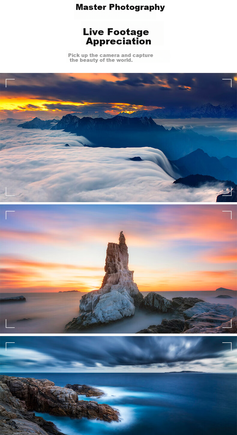 Kase ND Filter 40.5mm ND8 Neutral Density Slow Shutter Photography Filter Landscape Photography ND Filter Long Exposure Filter 9