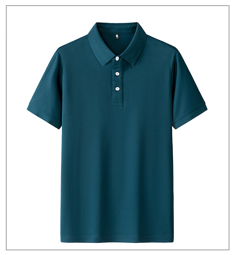 ROMON Short Sleeve Polo Shirt Summer 210G Cotton-Like Pique Mesh Breathable Ice Cool Fashion T-Shirt Casual Base Layer 14
