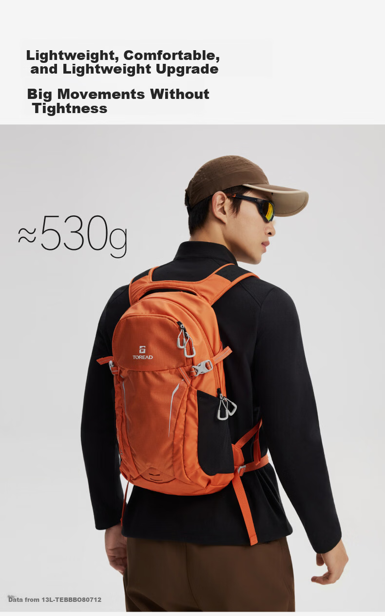TOREAD OMIN PACK Lightweight Outdoor Hiking Commuter 13L Water-Resistant Backpack Yunfeng White 7