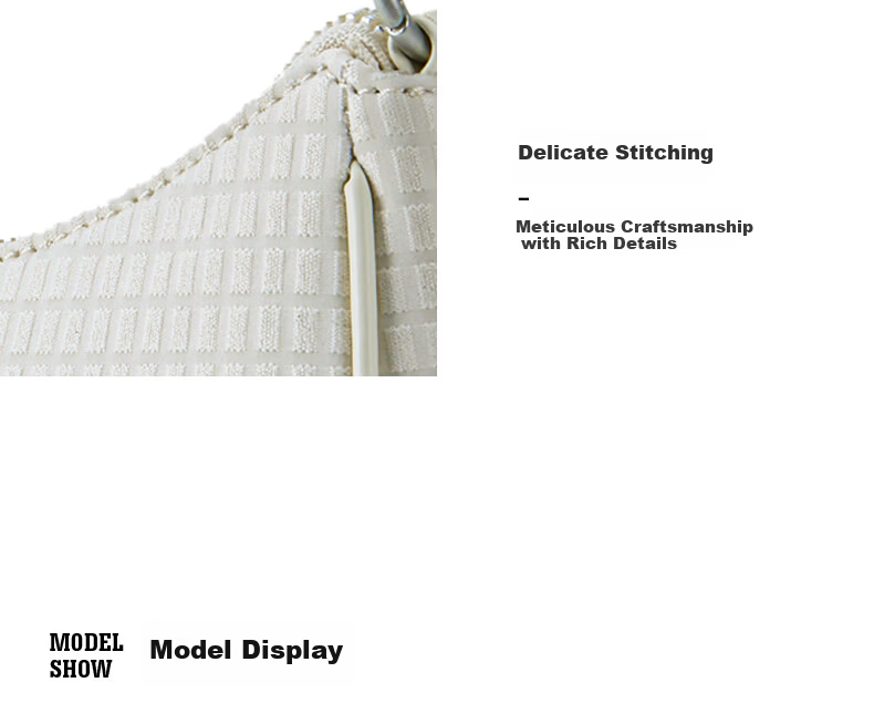 Dickies Classic Casual White Women's Shoulder Crossbody Underarm Bag 11