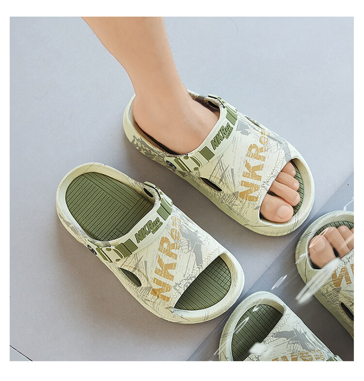 CARTELO Men's Summer Dual-Use Breathable Beach Slippers Sports Casual Soft Sole Sandals 8