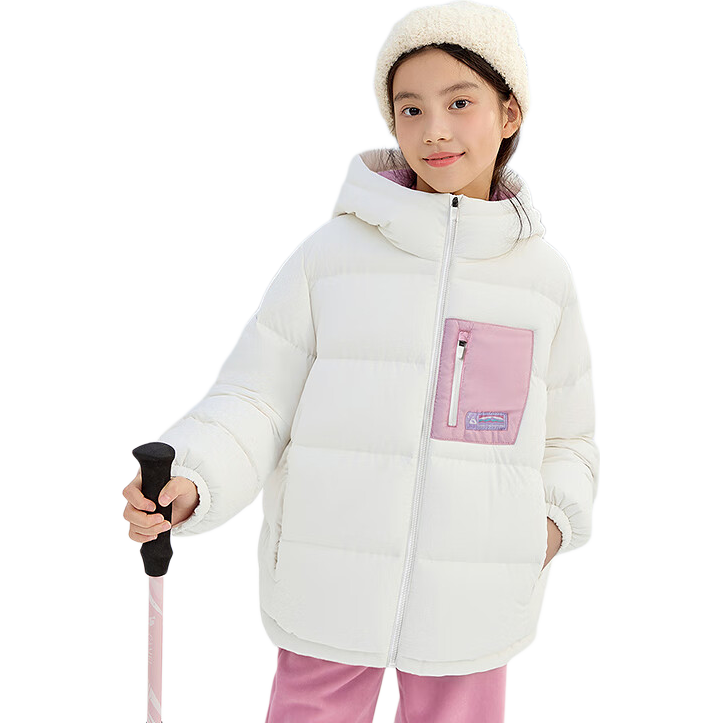 BALABALA Kids Down Jacket Boys Girls 2025 New Winter Outdoor Windproof Warm Coat Trendy Outerwear