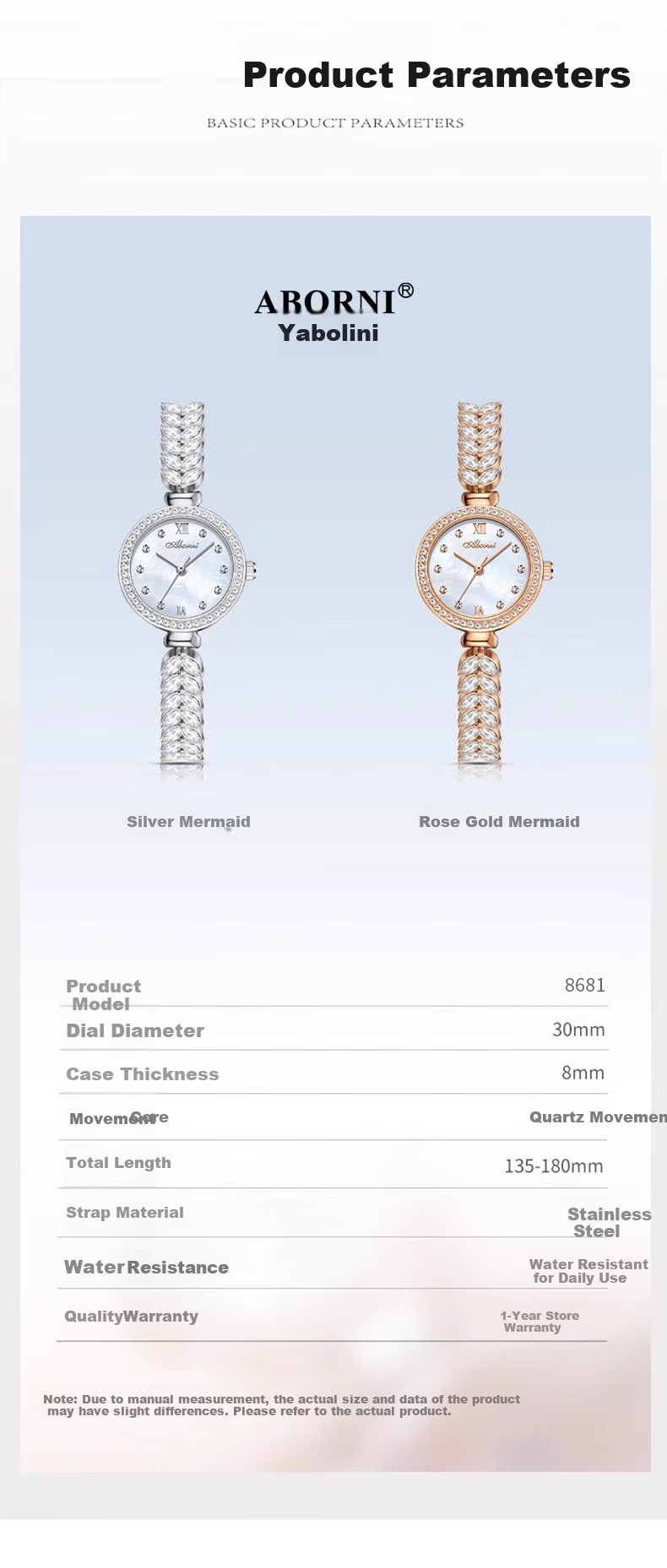 GEORGCOUNT Mermaid Women's Watch 2025 New Luxury Niche Waterproof Bracelet Quartz Watch Valentine's Day Gift 12