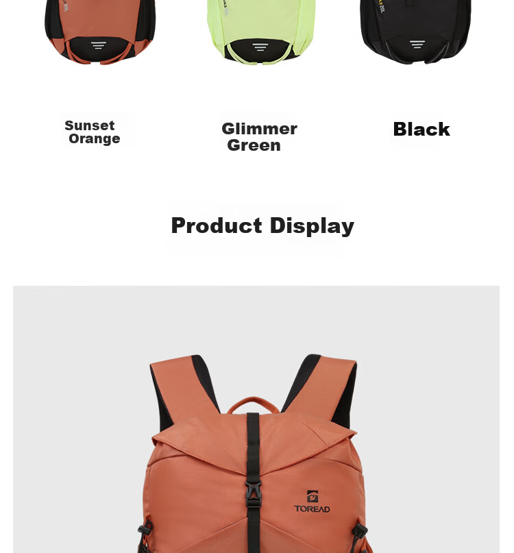 TOREAD Hiking Backpack Outdoor Commuting Travel Bag Lightweight Eco-friendly 20L Large Capacity Pressure-Reducing School Bag Electric Purple 8