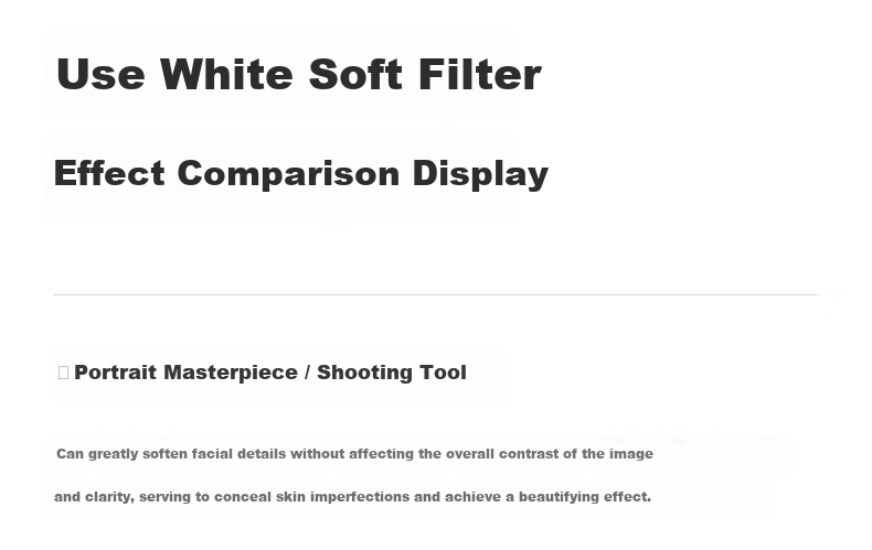 Kase White Soft Quarter Filter Soft Light Lens Soft Focus Lens Hazy Lens Portrait Beauty Lens Camera Dreamy Creative Photography Filter 67mm 11