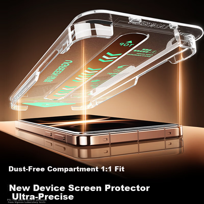 Ugreen [Top Dust-Free Chamber] Tempered Glass Screen Protector for Huawei Mate80 Pro Max/RS, Dust-Free Chamber Quick Application, HD Anti-Fingerprint Anti-Drop Film, 2 Pieces