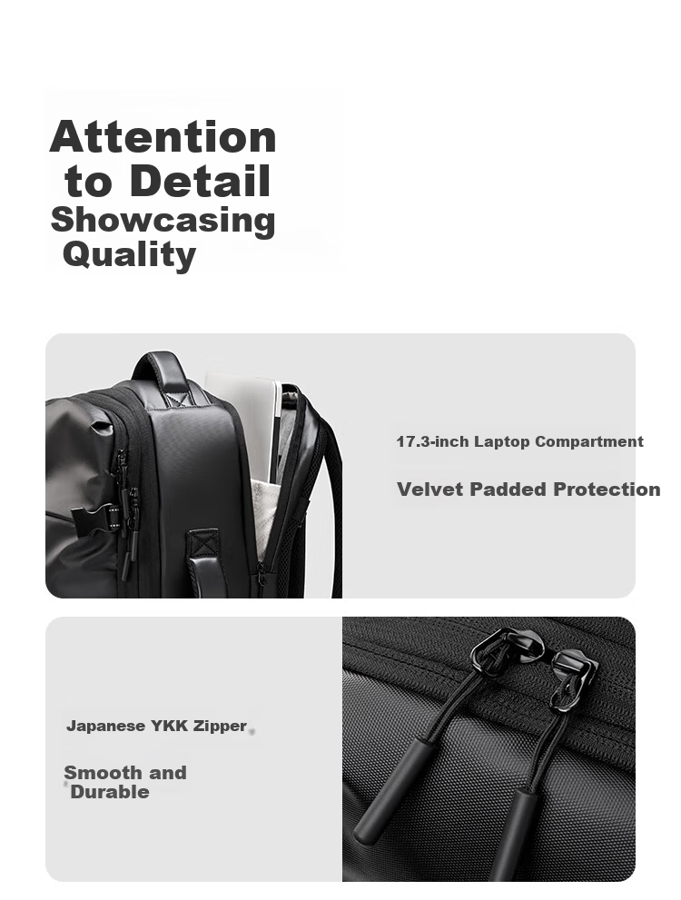 JD Jingzao Black Warrior AVANT PRO Multifunctional Sports Backpack TPU Travel Large Capacity Business Laptop Bag 11