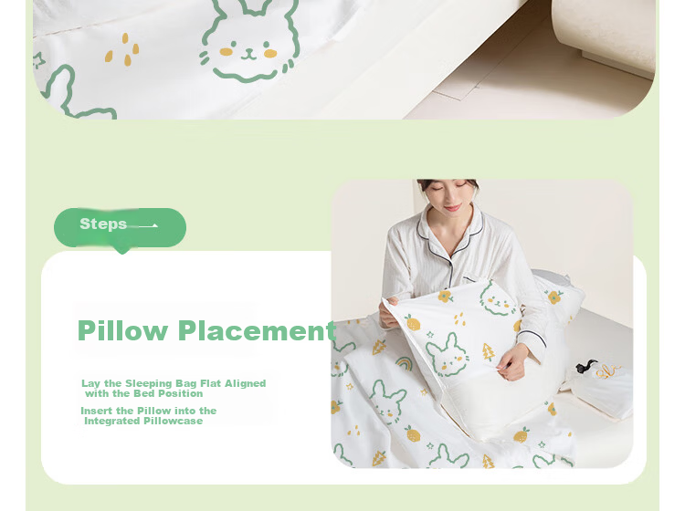 Guxu Disposable 4-Piece Bedding Set Cotton Duvet Cover Pillowcase Sheet Hotel Travel Thickened Protective Set 1 Pack 33