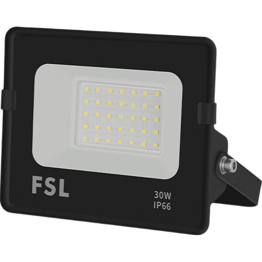 Foshan Lighting (FSL) LED Floodlight Spotlight Outdoor Waterproof IP66 Floodlight Engineering Street Light Garden Lighting 30W White Light 6500K Tianyao Series
