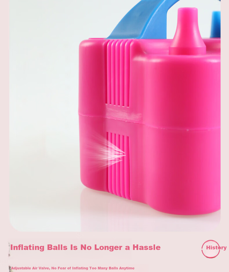 Bingyou Electric Balloon Inflator Pump Air Compressor Automatic Balloon Pump Inflating Machine 6