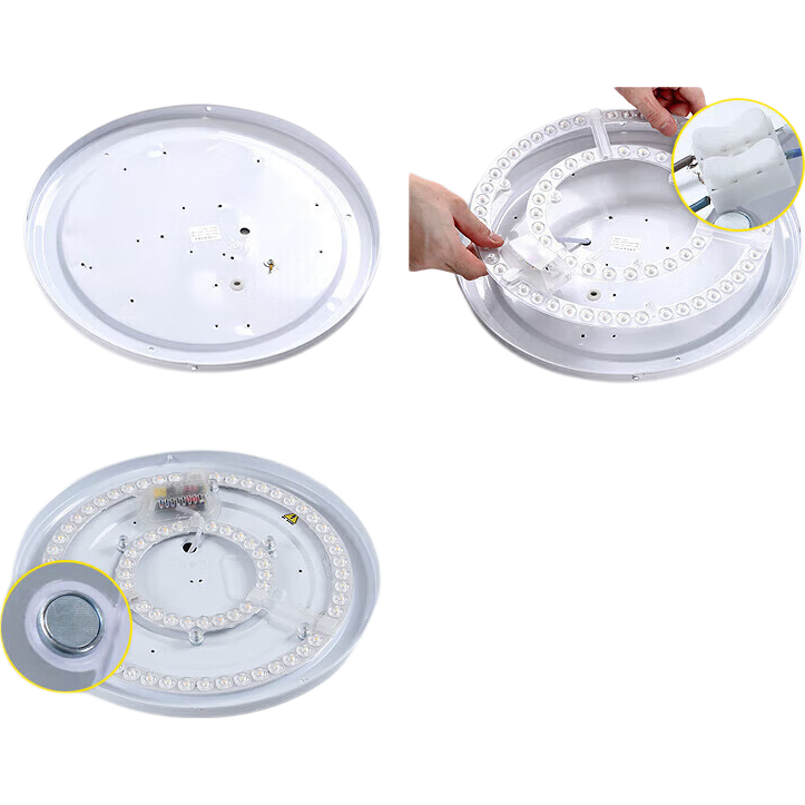Foshan Lighting (FSL) Full Spectrum LED Ceiling Light Replacement Lamp Core Module Ra97 High Color Rendering 60W Stepless Dimming Magnetic Suction Lamp Core Stepless Color Temperature Adjustment φ300m