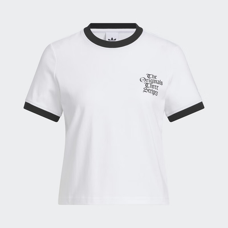 Adidas Originals Women's OG W TEE SS 2 Short Sleeve T-Shirt KT3060 White XS 4