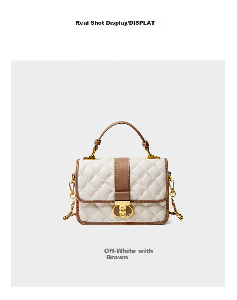15MINS Women's Bag 2026 New Luxury Brand Quilted Chain Handbag Shoulder Bag Birthday Gift 10