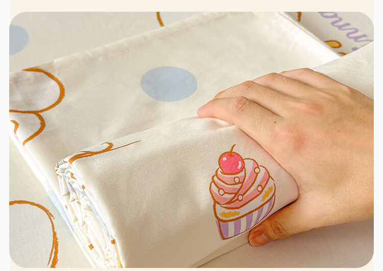 MINISO 100% Cotton Bed Sheet Single Piece Full Cotton Quilt Cover 230x250cm Home Double 1.8x2m Bed 5