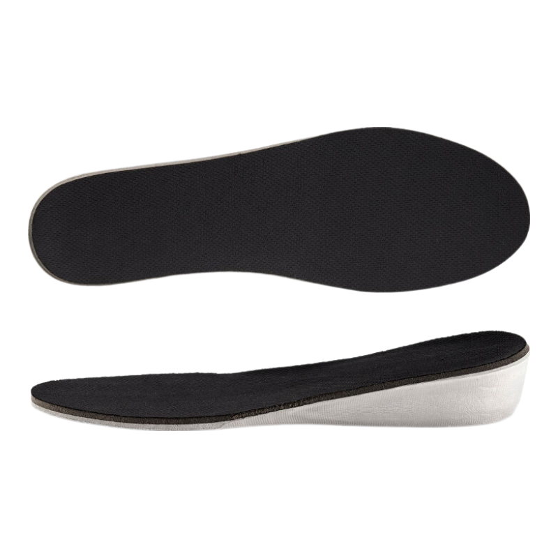 Eleft Black and White Memory Foam Invisible Height Increasing Insoles Unisex Shock Absorbing Soft Elastic Breathable Full Insoles 3.5CM
