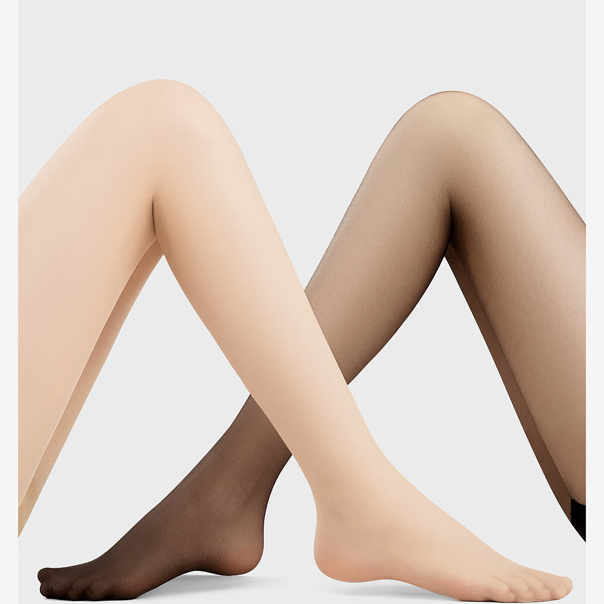 Langsha Summer Ultra-Thin Women's Stockings 2-Pack T-Crotch Sexy Pantyhose Natural Skin Tone Bare-Leg Effect 5