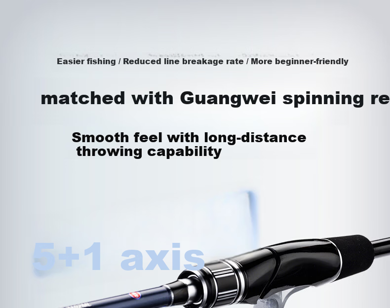 GW 2.1m Straight Handle Spinning Reel Combo Gangtao 2nd Gen Lure Rod ML Action Versatile Fishing Rod 8