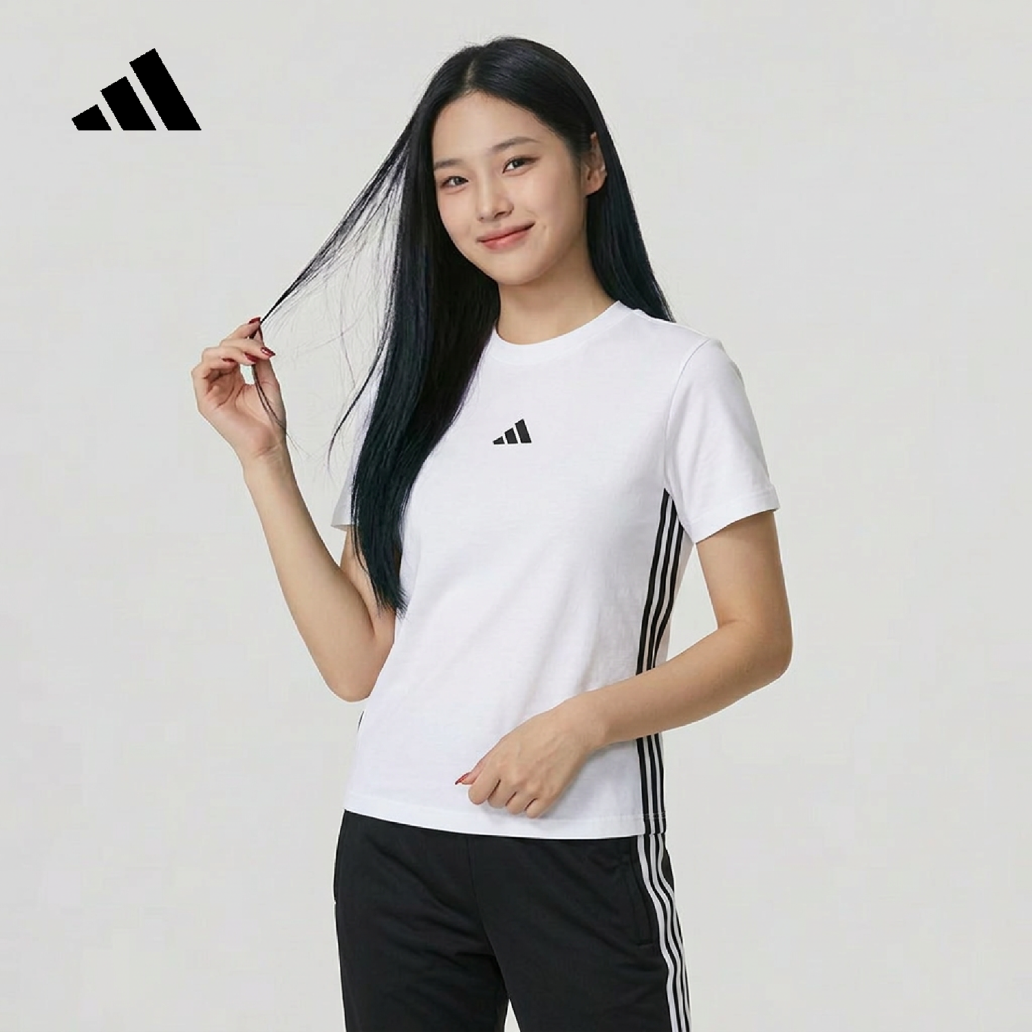 Adidas Women's Sports Style Series W 3S SJ T Short Sleeve T-Shirt JD0844 White S
