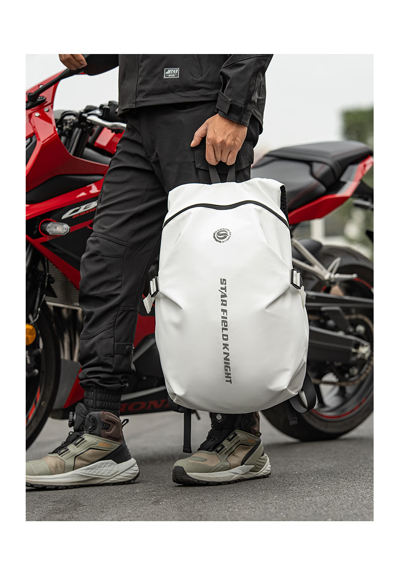 STAR FIELD KNIGHT Motorcycle Riding Helmet Bag Backpack Multifunctional Large Capacity Water-Resistant Travel Full-Face Helmet Shoulder Bag Knight Gear 24