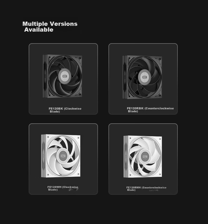 PCCOOLER Wing Ring FE120 ARGB Black 12CM Case Fan (Ring Balanced Integrated Blades/PWM Smart Speed Control/Chainable) 2