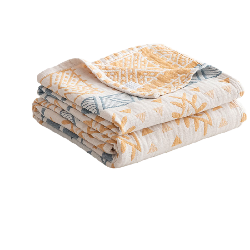 MUJI A-Class 100% Pure Cotton Gauze Towel Blanket Thin Blanket Four Seasons Air Conditioning Blanket Children's Nap Blanket 110*150cm