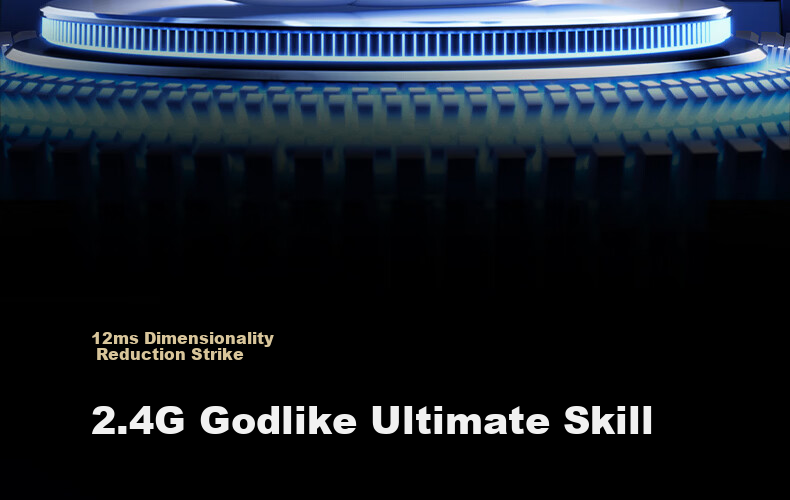 IKF King G Five-Mode Wireless Noise-Cancelling Gaming Headset Over-Ear 2.4G Wired Bluetooth 7.1 Surround Sound LDAC High-Resolution E-Sports Noise-Cancelling Microphone Sky Blue 32