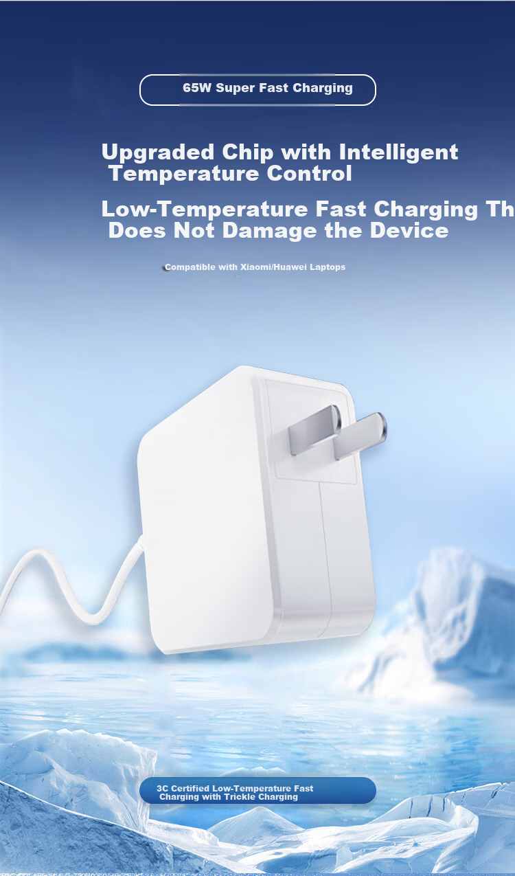 Guangchengming 65W 19V 3.42A Laptop Charger Adapter 4.0*1.7mm Round Tip Compatible with Xiaomi Huawei Asus Haier Hasee 1