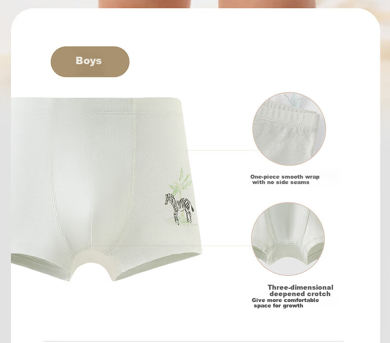 YEEHOO Cotton Boxer Briefs for Kids, Antibacterial, Comfortable, Skin-friendly, New Style 12