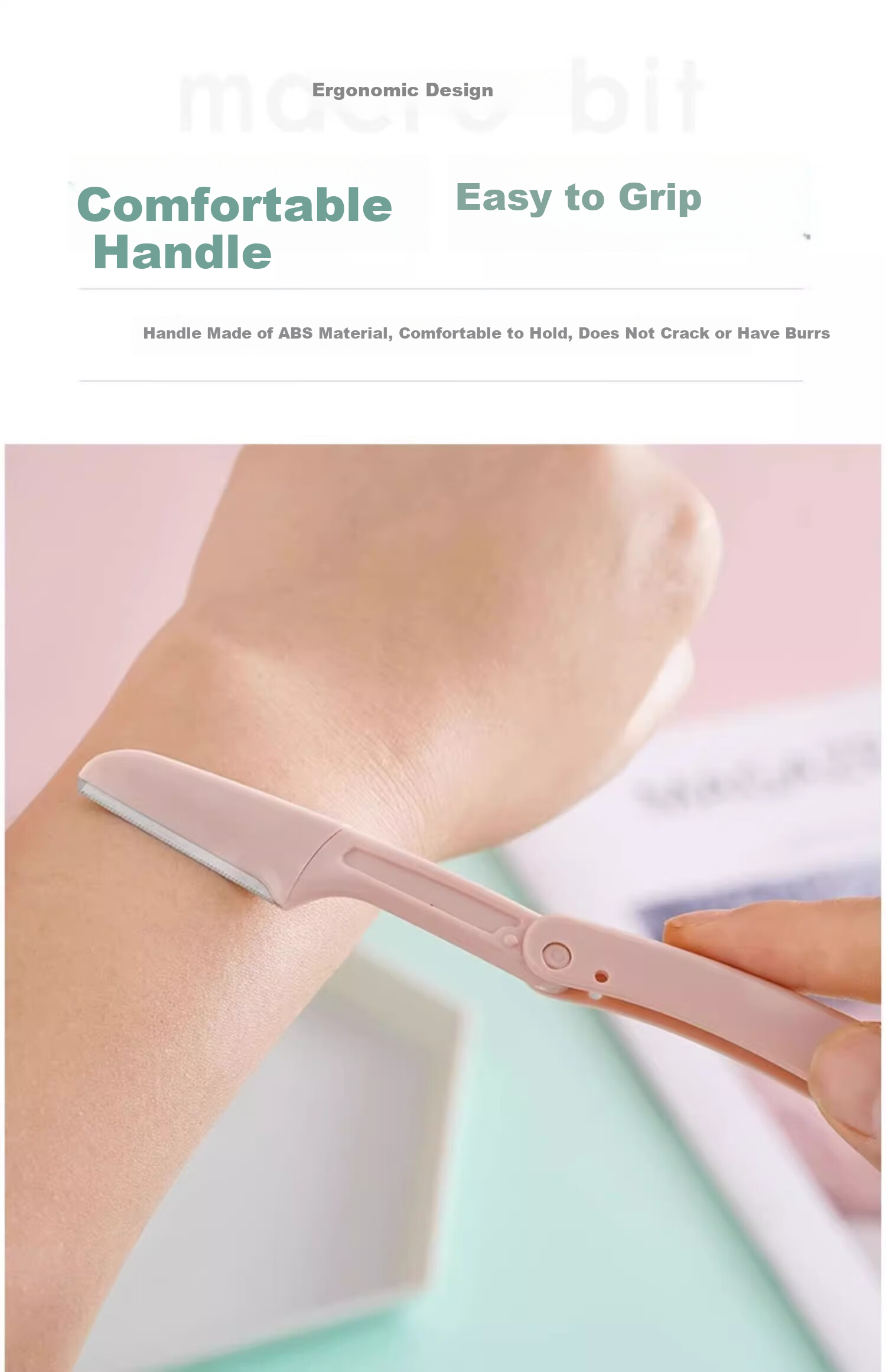Bodiao Foldable Eyebrow Razor Safety Type Beginner Eyebrow Shaving Blade Full Set for Men and Women Goddess Festival Gift 5