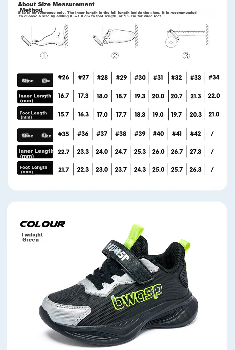BIG WASP Kids Boys Sports Shoes Girls Casual Shoes D102531683G Begonia Pink (Double Mesh) Size 40 1