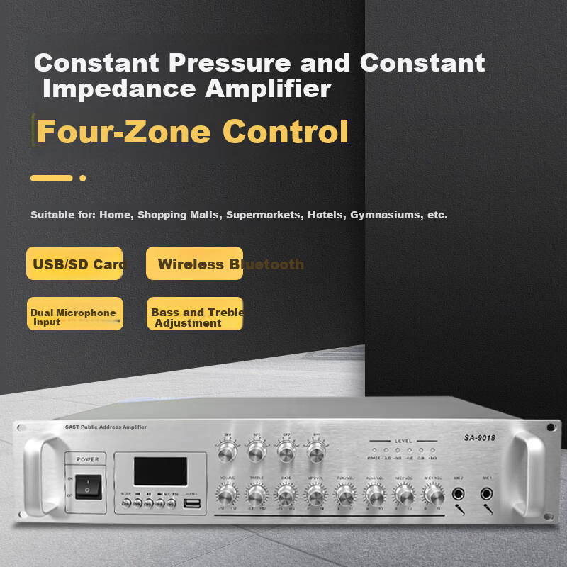 SAST AV-208 High Power Amplifier Home Karaoke KTV Bluetooth Professional Home Theater Conference Audio Amplifier