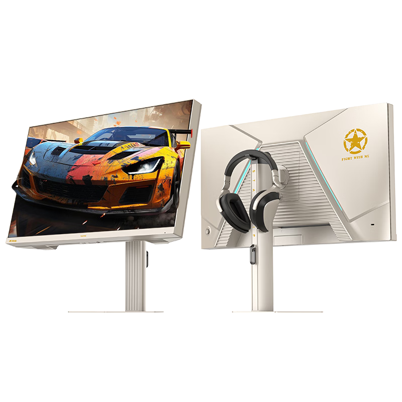 SANC Shengse 24.5-inch 2K 360Hz Overclocked 380Hz Fast IPS Monitor 1ms Hardware Low Blue Light TUV HDMI 2.1 Gaming PC Screen K55 Triumph Gold