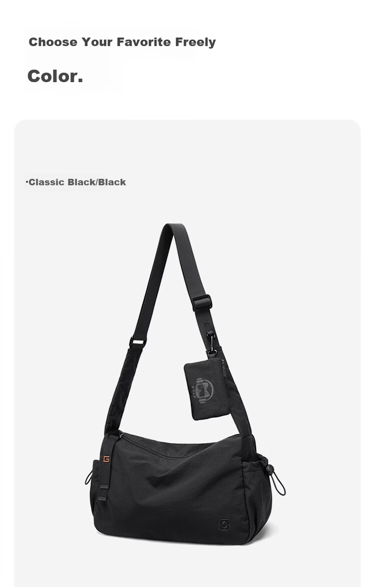 GOLF Men's Casual Shoulder Bag Crossbody Bag Unisex Waterproof Lightweight Cycling Sports Bag for Phone and iPad 23
