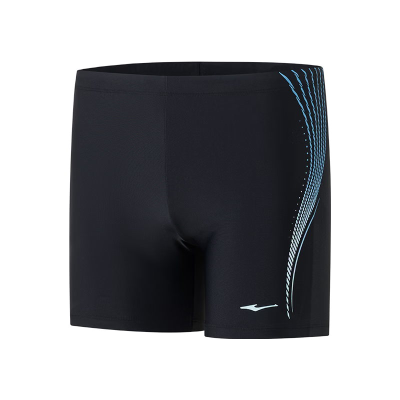 ERKE Men's Comfortable Square-Leg Large Size Quick-Dry Anti-Embarrassment Racing Swim Trunks Professional Training Swimwear Spa Shorts